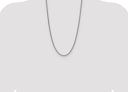 Sterling Silver Rhodium-plated Diamond-cut Square Spiga Chain (Style QDSS060R-26)