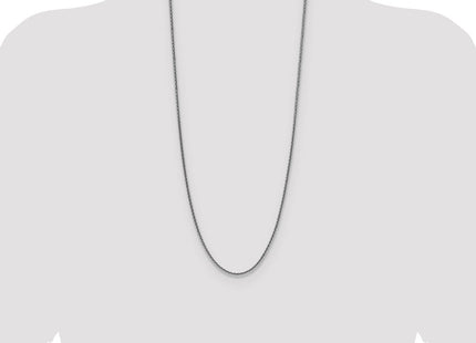Sterling Silver Rhodium-plated Diamond-cut Square Spiga Chain (Style QDSS060R-30)