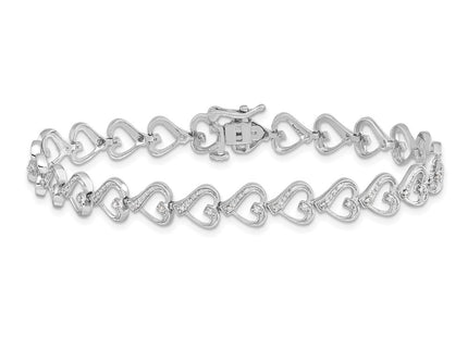 Sterling Silver Bracelets Style QDX1018 - Classique Jewelry Inc.