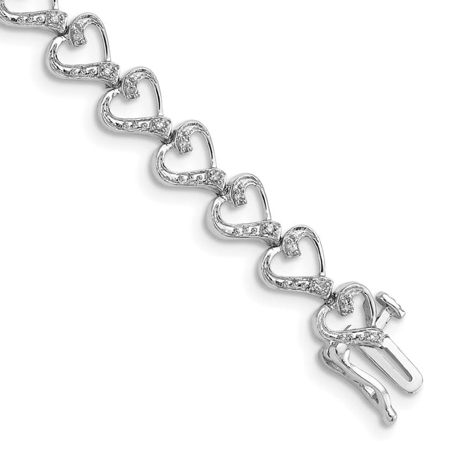 Sterling Silver Bracelets Style QDX1018 - Classique Jewelry Inc.