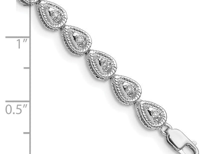 Sterling Silver Bracelets Style QDX1040 - Classique Jewelry Inc.