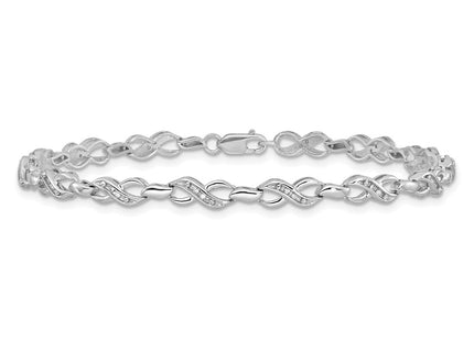 Sterling Silver Bracelets Style QDX1053 - Classique Jewelry Inc.