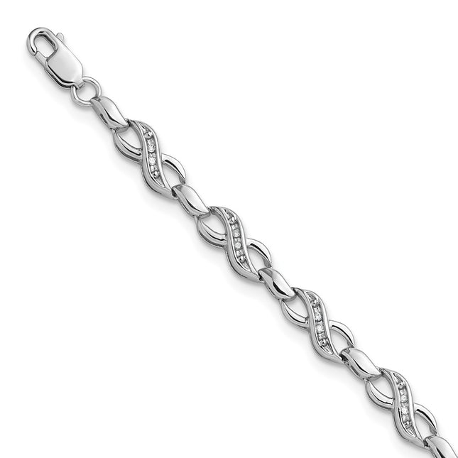 Sterling Silver Bracelets Style QDX1053 - Classique Jewelry Inc.