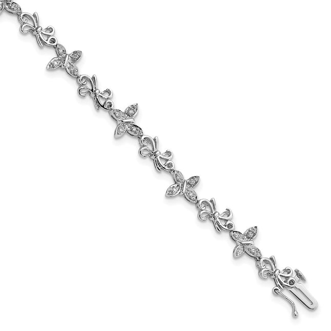 Sterling Silver Bracelets Style QDX1068 - Classique Jewelry Inc.