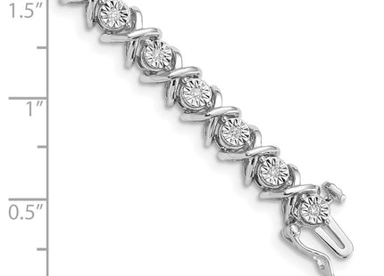 Sterling Silver Bracelets Style QDX1107 - Classique Jewelry Inc.