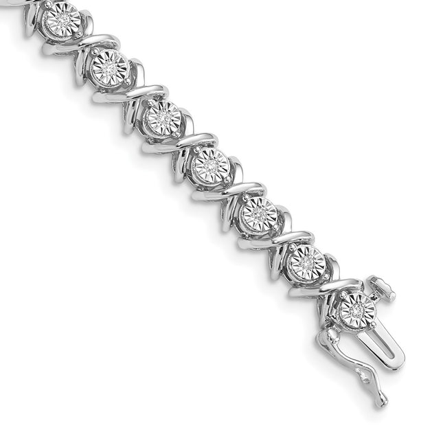 Sterling Silver Bracelets Style QDX1107 - Classique Jewelry Inc.