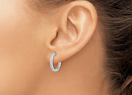 Sterling Silver Earrings Style QDX112 - Classique Jewelry Inc.