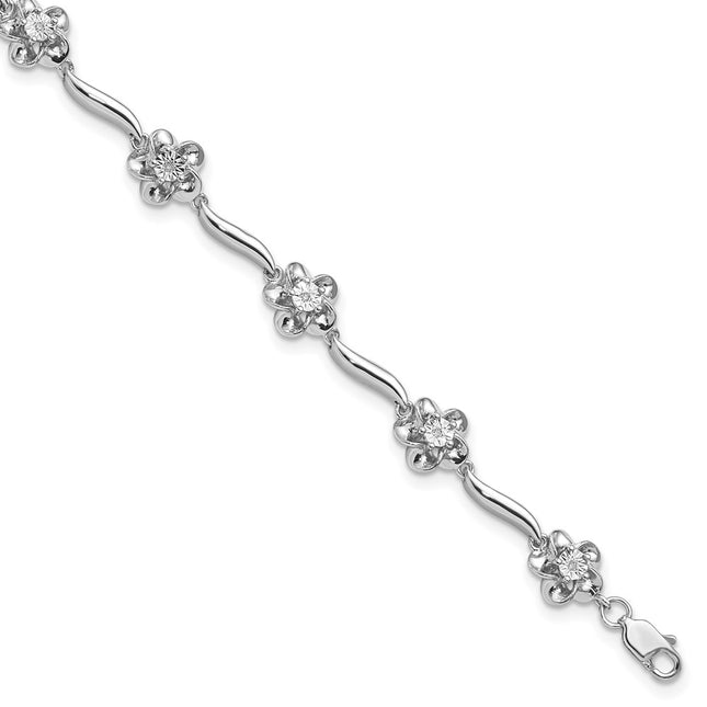 Sterling Silver Bracelets Style QDX1248 - Classique Jewelry Inc.