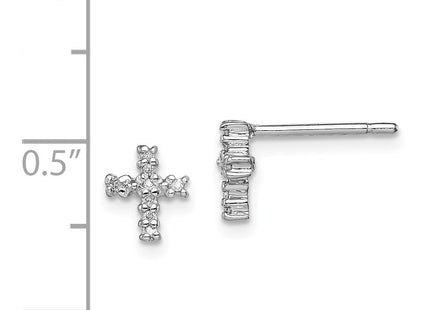 Sterling Silver Earrings Style QDX163 - Classique Jewelry Inc.