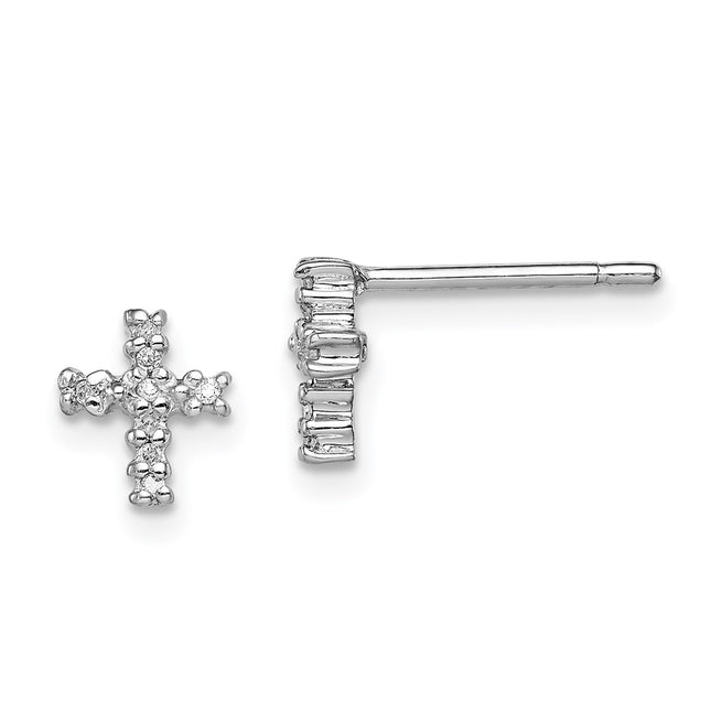 Sterling Silver Earrings Style QDX163 - Classique Jewelry Inc.