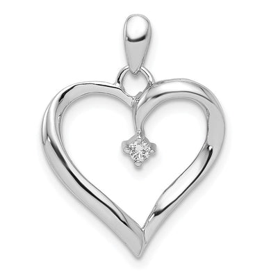 Sterling silver heart pendant