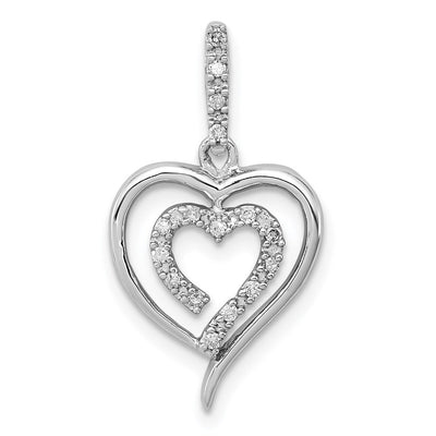 Sterling silver heart pendant