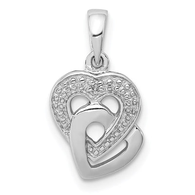 Sterling silver heart pendant