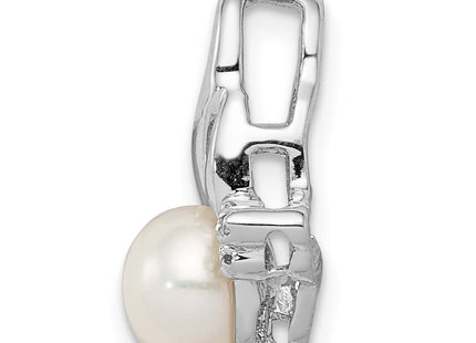 Sterling silver diamond chain, alternate view