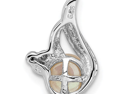 Sterling silver diamond chain, further view