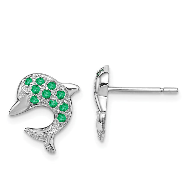 Sterling Silver Earrings Style QDX309 - Classique Jewelry Inc.