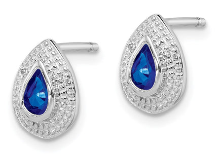 Sterling Silver Earrings Style QDX323 - Classique Jewelry Inc.