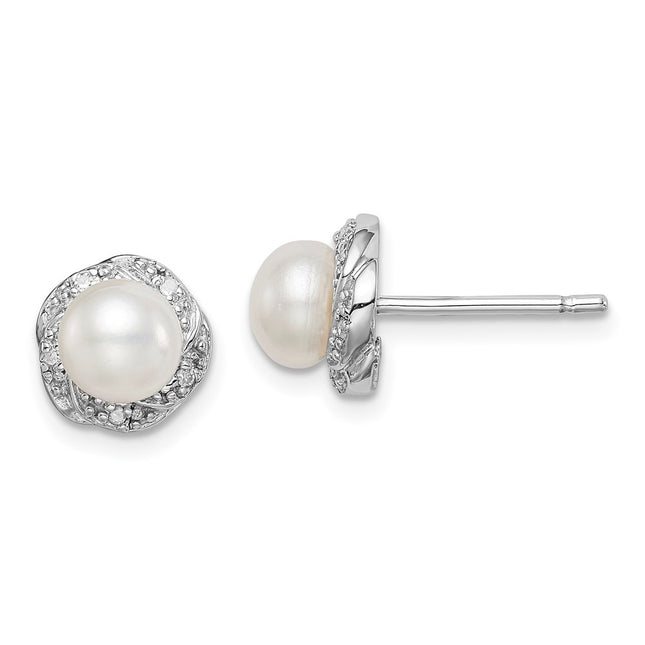 Sterling Silver Earrings Style QDX324 - Classique Jewelry Inc.