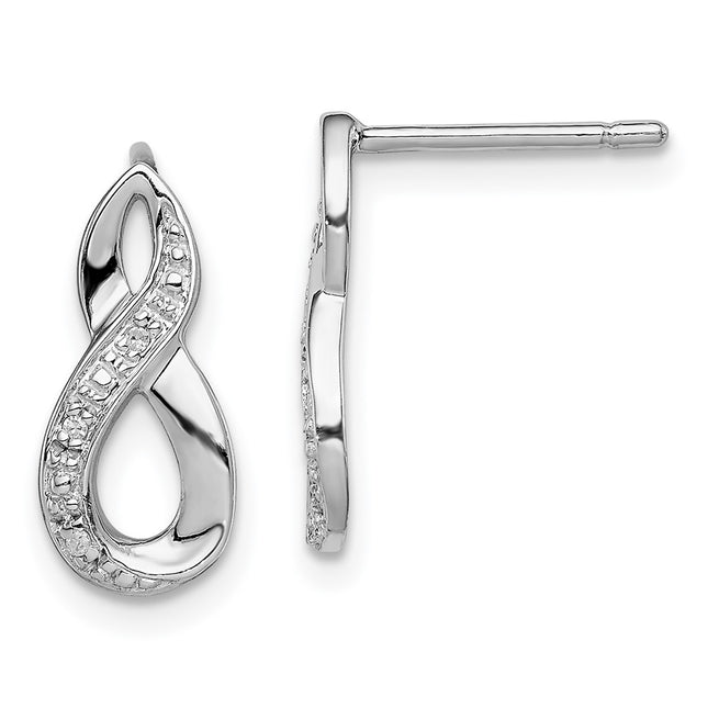 Sterling Silver Earrings Style QDX338 - Classique Jewelry Inc.