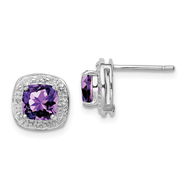 Sterling Silver Earrings Style QDX379 - Classique Jewelry Inc.