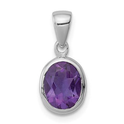 Sterling silver amethyst pendant