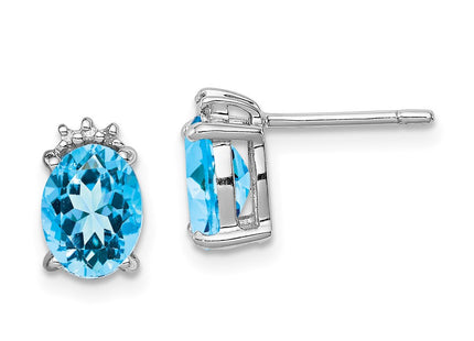 Sterling Silver Earrings Style QDX507 - Classique Jewelry Inc.