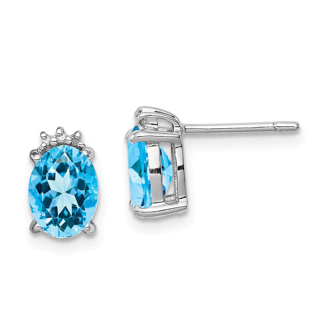 Sterling Silver Earrings Style QDX507 - Classique Jewelry Inc.