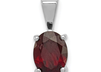 Sterling silver garnet pendant