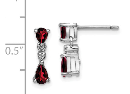Sterling Silver Earrings Style QDX632 - Classique Jewelry Inc.
