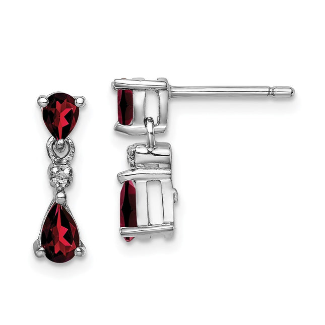 Sterling Silver Earrings Style QDX632 - Classique Jewelry Inc.