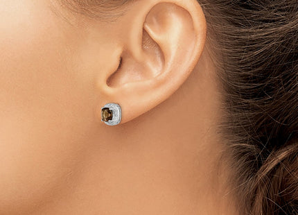 Sterling Silver Earrings Style QDX667 - Classique Jewelry Inc.