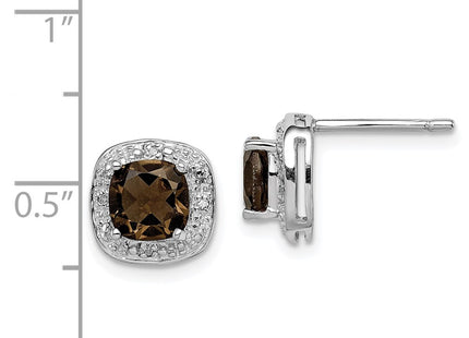 Sterling Silver Earrings Style QDX667 - Classique Jewelry Inc.