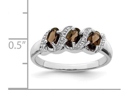 Sterling silver diamond ring, another view