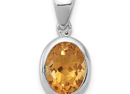Sterling silver citrine pendant