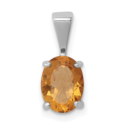 Sterling silver citrine pendant