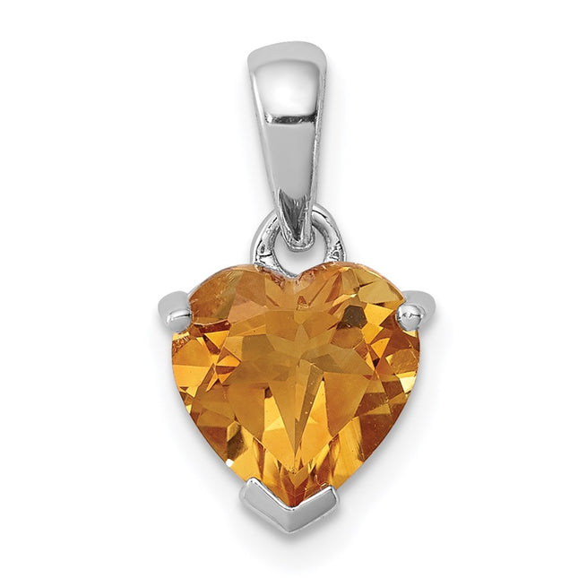 Sterling silver citrine pendant