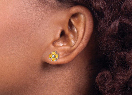 Sterling Silver Earrings Style QDX753 - Classique Jewelry Inc.