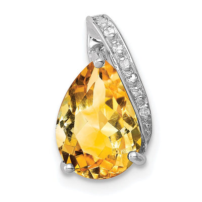 Sterling silver citrine pendant