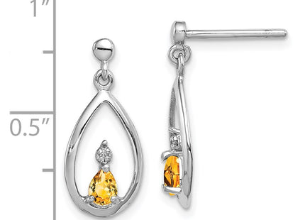 Sterling Silver Earrings Style QDX778 - Classique Jewelry Inc.