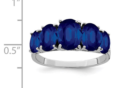 Sterling silver sapphire ring