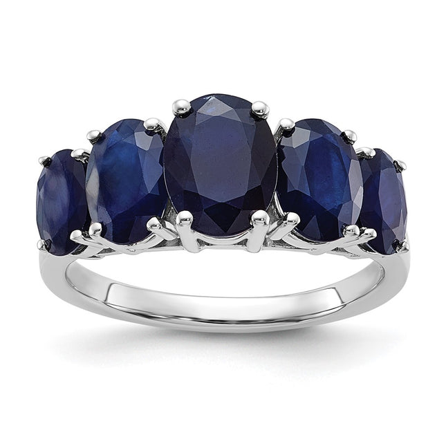 Sterling silver sapphire ring
