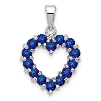Sterling silver sapphire pendant