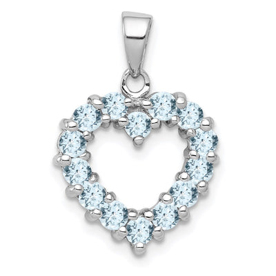 Sterling silver heart pendant