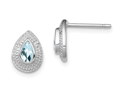 Sterling Silver Earrings Style QDX889 - Classique Jewelry Inc.