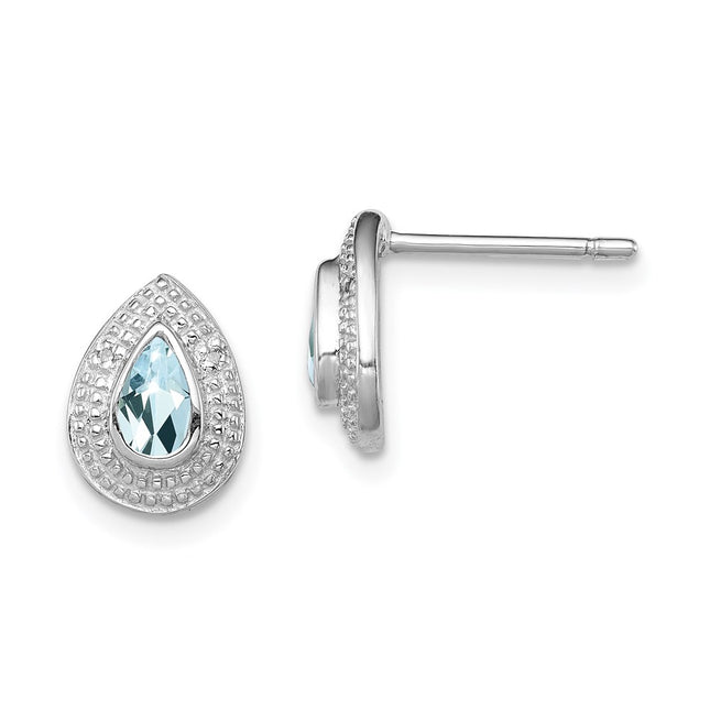 Sterling Silver Earrings Style QDX889 - Classique Jewelry Inc.