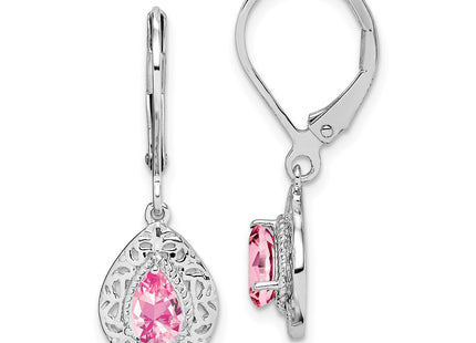 Sterling Silver Earrings Style QE10017PT - Classique Jewelry Inc.