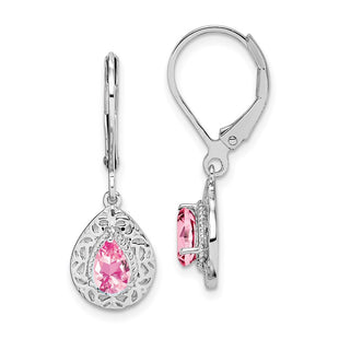Sterling Silver Earrings Style QE10017PT - Classique Jewelry Inc.