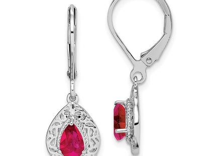 Sterling Silver Earrings Style QE10017R - Classique Jewelry Inc.