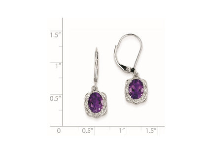 Sterling Silver Earrings Style QE10151AM - Classique Jewelry Inc.
