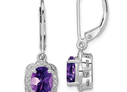 Sterling Silver Earrings Style QE10151AM - Classique Jewelry Inc.